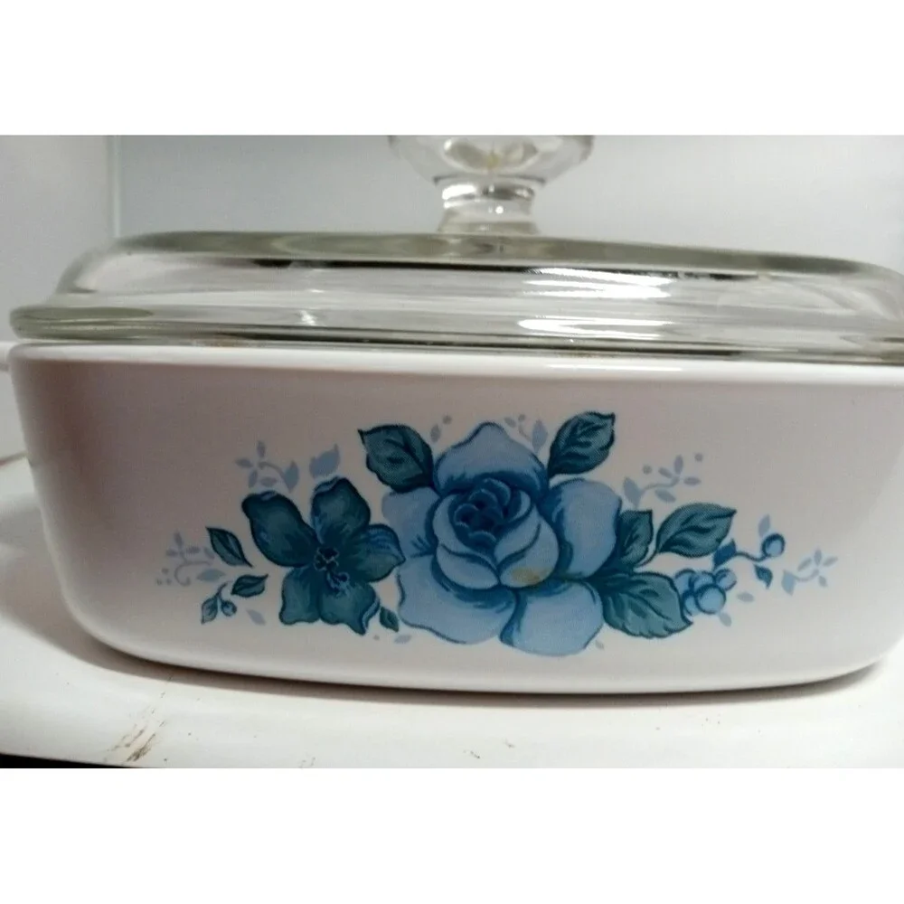 Corelle Corning Blue Velvet 1L QT CASSEROLE A-1-B  11 With Lid USA